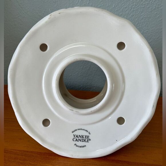 Yankee Candle Shade Water Garden Flower Dragonfly Floral Larg Embossed Spring - Picture 5 of 5